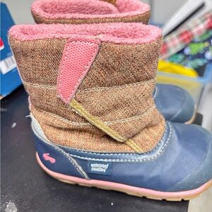 See Kai Run Pink and Blue Kids Boots